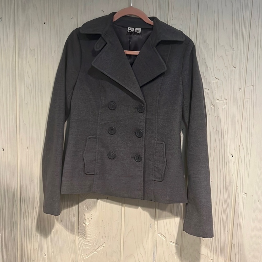 BP Grey Double Breasted Blazer Jacket Medium